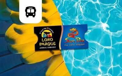 Twin Ticket (Loro Parque + Siam Park) + Bus